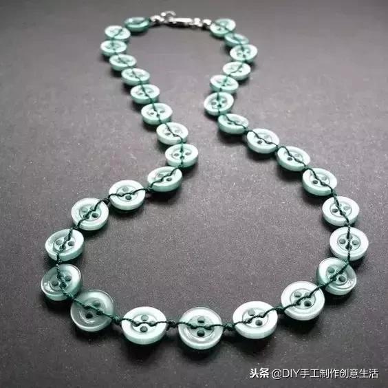 纽扣旧物改造篮子,旧物改造牛仔布做钥匙扣