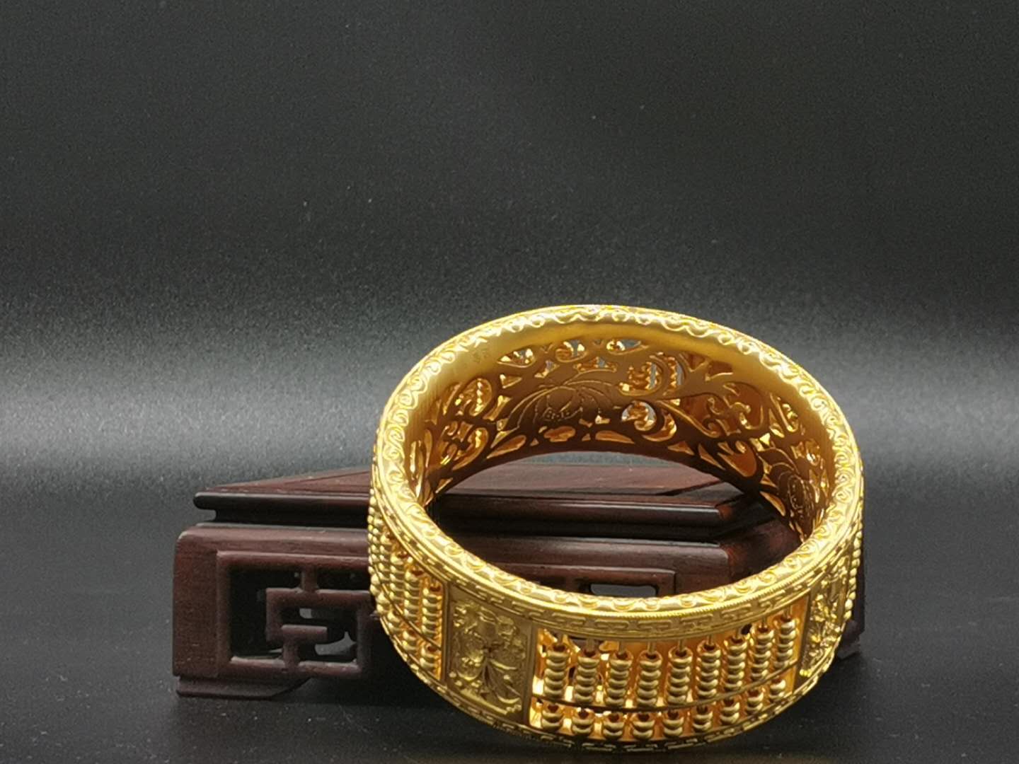 碧罗珠宝足金,碧罗珠宝古法金龙凤呈祥吊坠