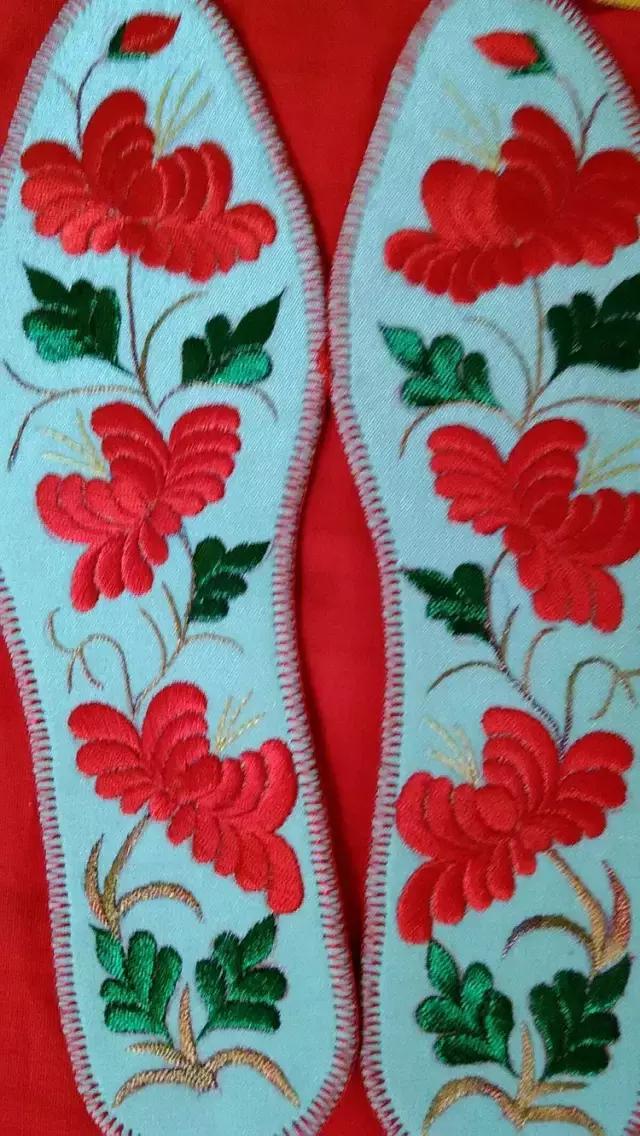 刺绣鞋垫花样各种图案教程,几何鞋垫图案鞋垫绣法