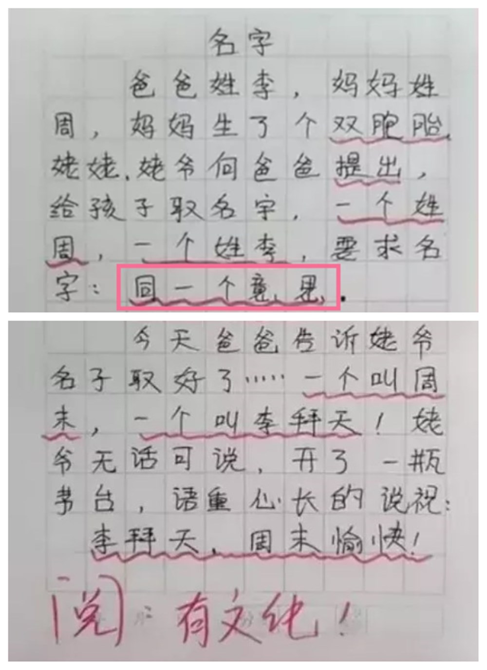 小学生作文火了老师无奈给满分,小学生搞笑作文笑得老师气疯了
