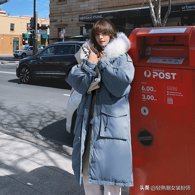 冬季中长款羽绒棉服小个子穿,轻薄羽绒棉服女显瘦不臃肿