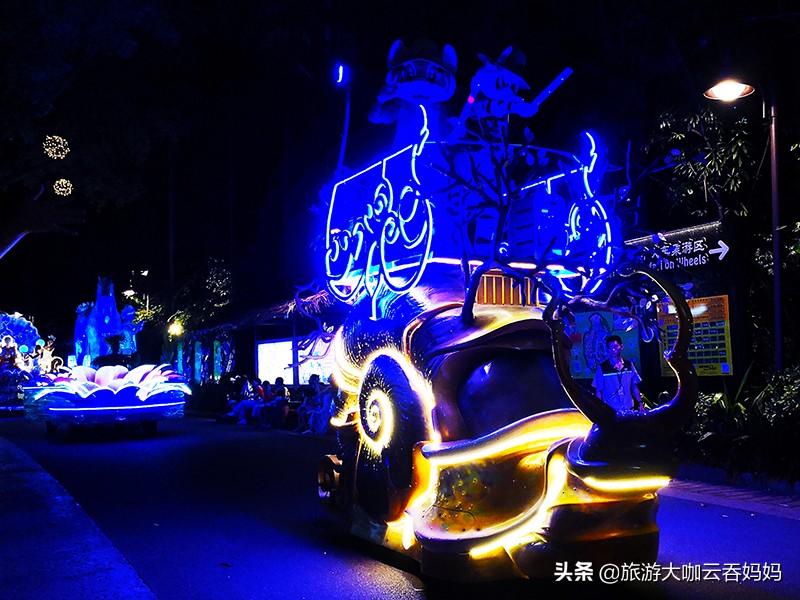 长隆夜公园攻略,长隆海洋夜光大巡游多长时间
