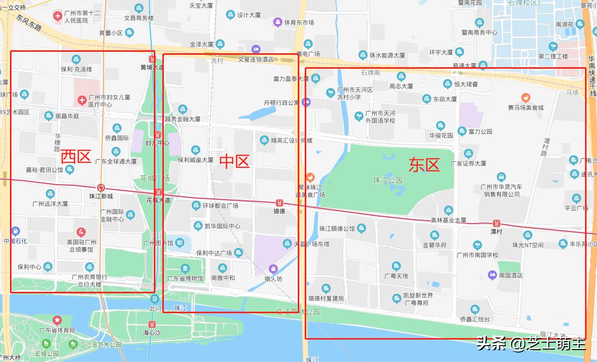 广州珠江新城金融板块,珠江新城板块房价分布图