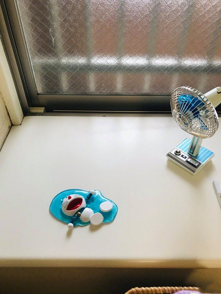 炎炎夏日请一定要保护好自己的动漫手办,不然可能会变成液体