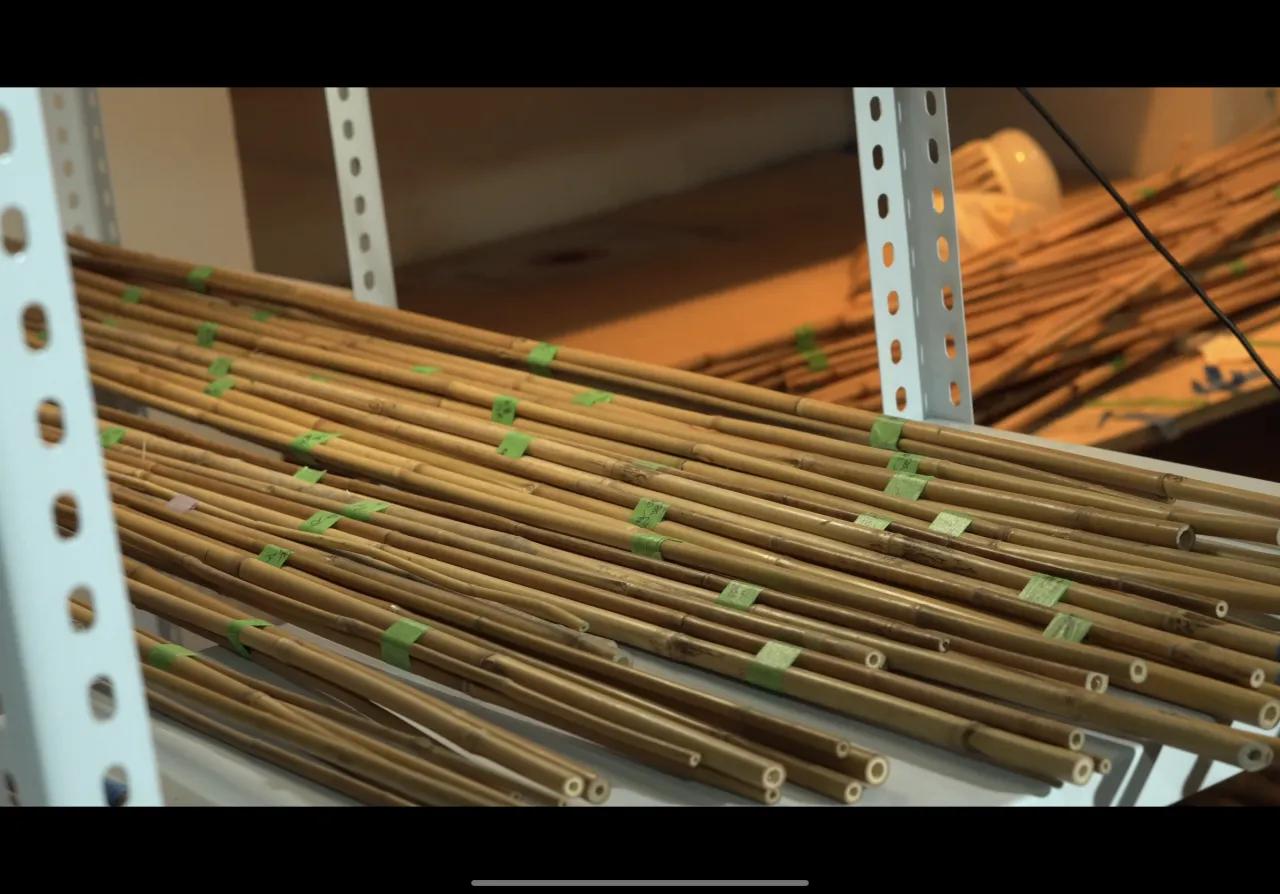 传统竹制鱼竿全过程,鱼竿竹制收线盘制作