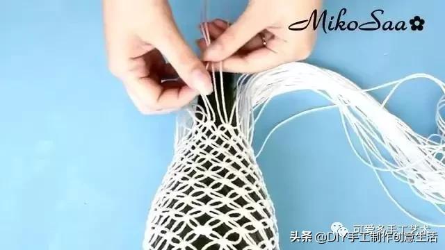 编绳杯套,编绳防烫杯套