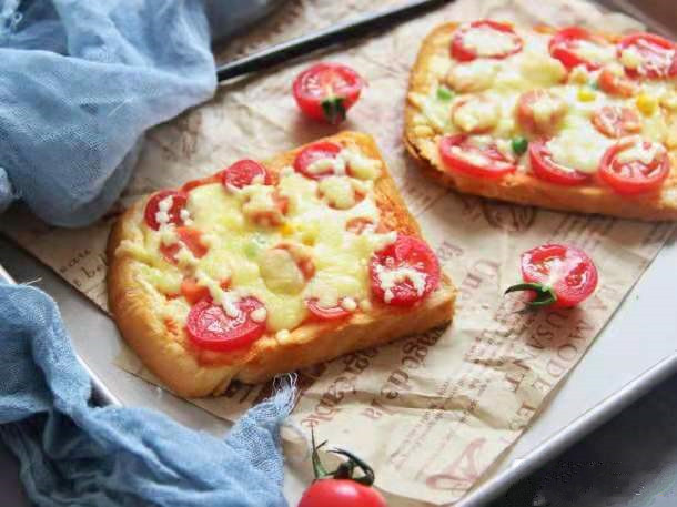 10分钟懒人披萨早餐,快手吐司披萨做法