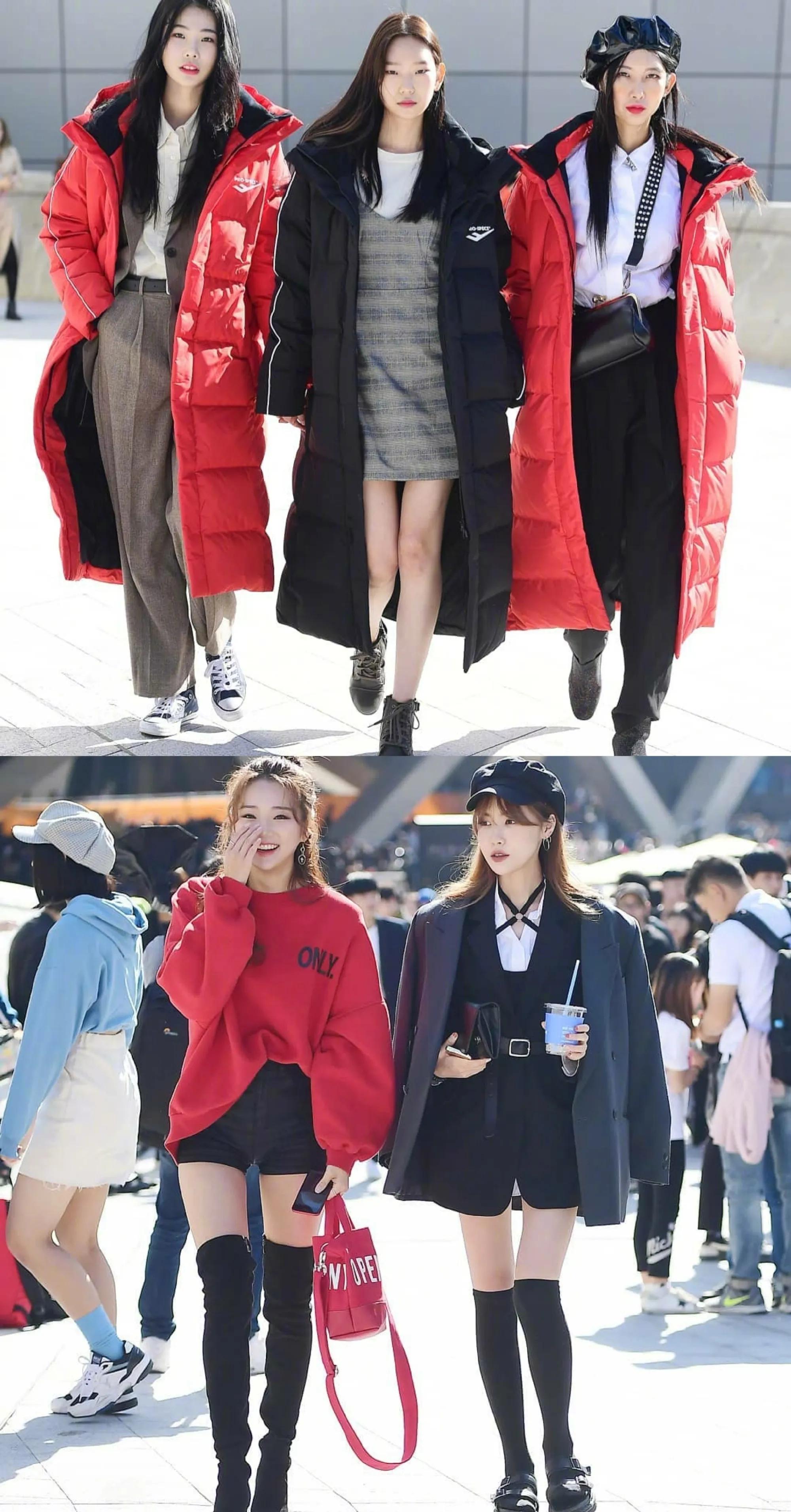 韩国年轻街头穿搭,韩国街头时尚潮流穿搭