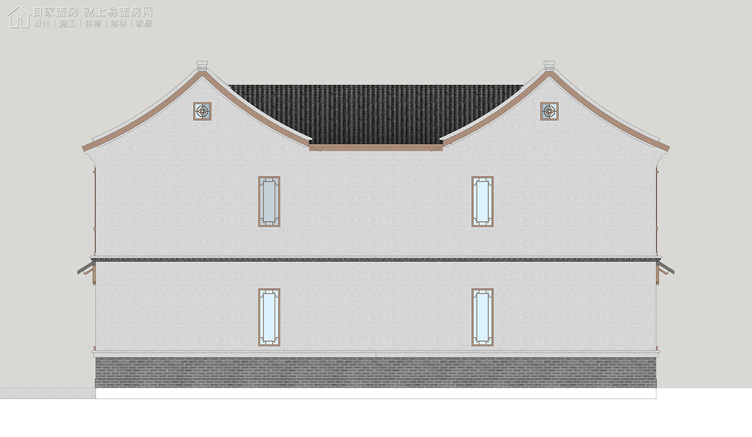 三层新中式别墅全套设计图纸,新中式合院别墅户型图纸