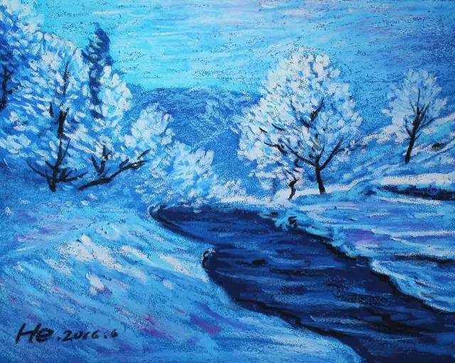 美术兴趣班油画棒创意范画3-5岁,100幅适合新手的油画棒作品