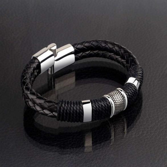 lv手链男士钛钢手链,男士戴金手链好还是银手链好