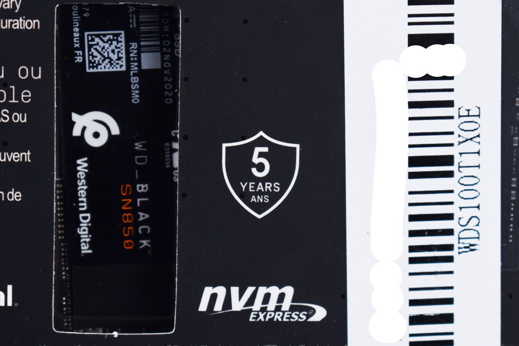 西部数据WD_BLACKSN8501TB固态硬盘开箱试玩