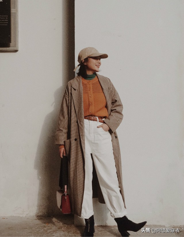 矮个子微胖145-150裤子加绒修身,个矮腿粗女生穿衣搭配