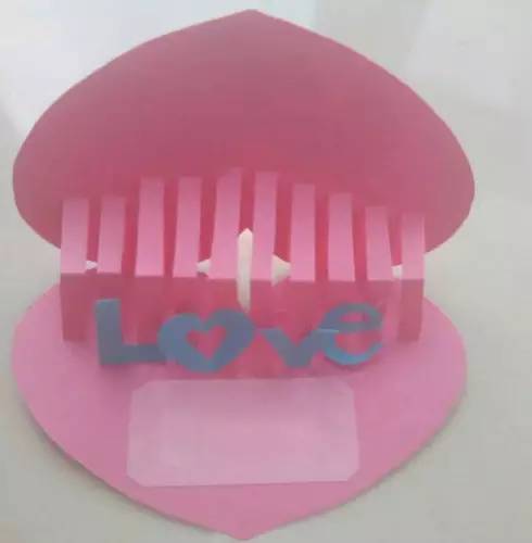 手工心形贺卡又简单漂亮,超级简单可爱的爱心贺卡