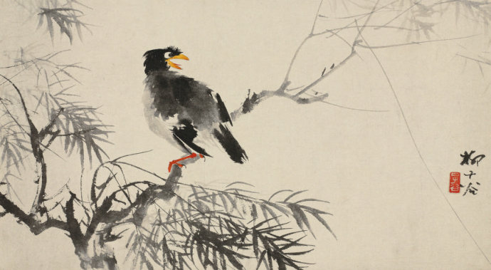 柳子谷花鸟画作品大全图文,柳子谷花鸟作品大全