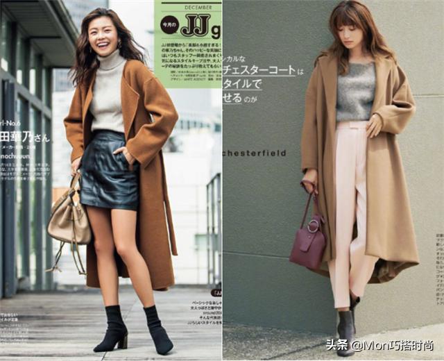 咖啡色棕色羊驼绒大衣会显老气吗,棕色系大衣的4个搭配技巧