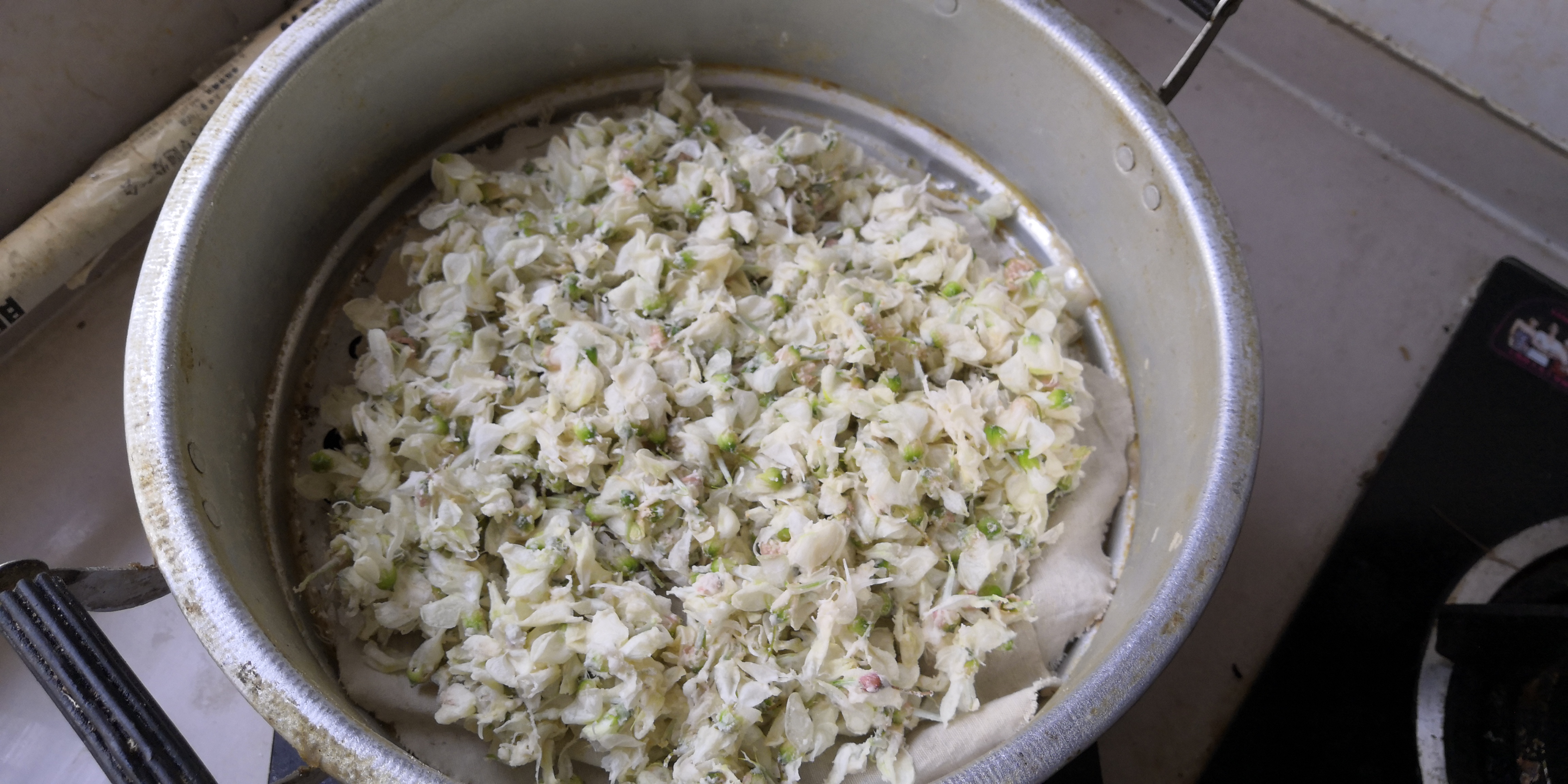 紫槐花最佳吃法,槐花丸子的吃法