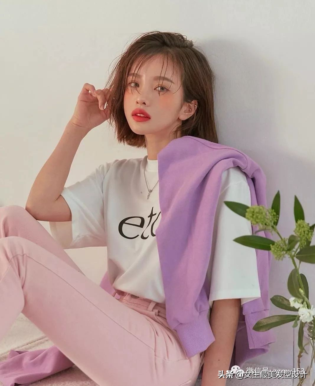 少女心爆棚的中短发,学生党能扎起来的短发推荐