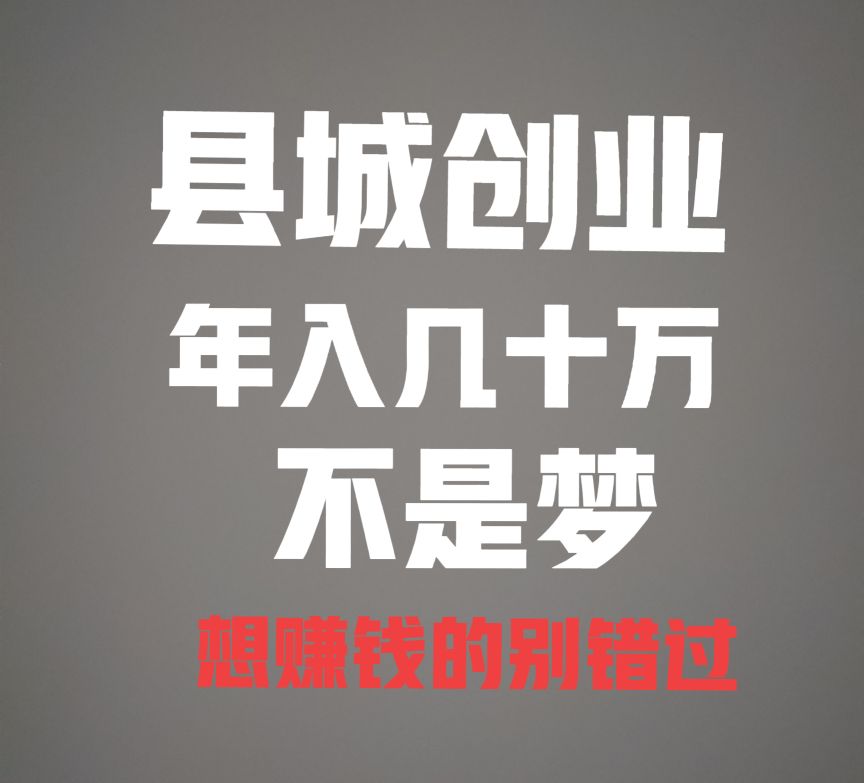 适合乡镇县城创业的项目有哪些,适合小县城创业项目排行榜前十名