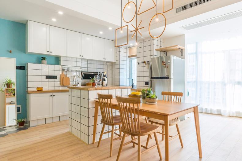 餐厅厨房长方形一体布局,厨房打通餐厅厨房一体好不好