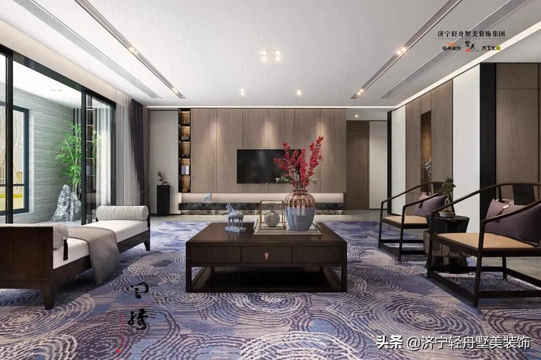 济宁森泰上院装修效果图,森泰上院268平方室内设计