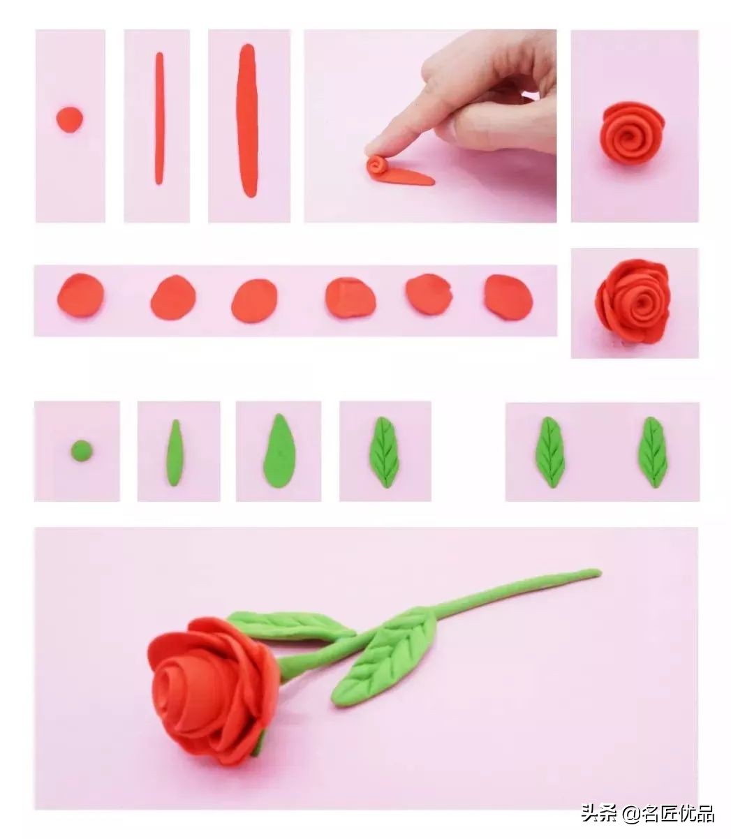 手工黏土花的世界,走进大自然手工粘土