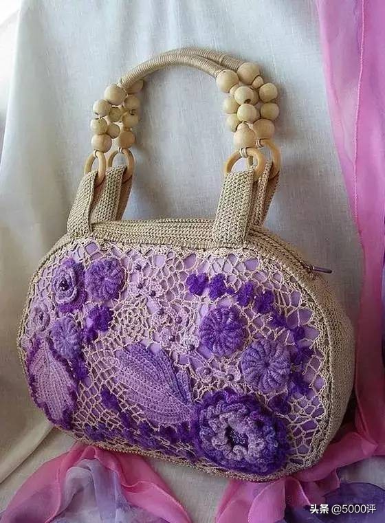 爱尔兰钩花包包图解,爱尔兰钩花包包教程