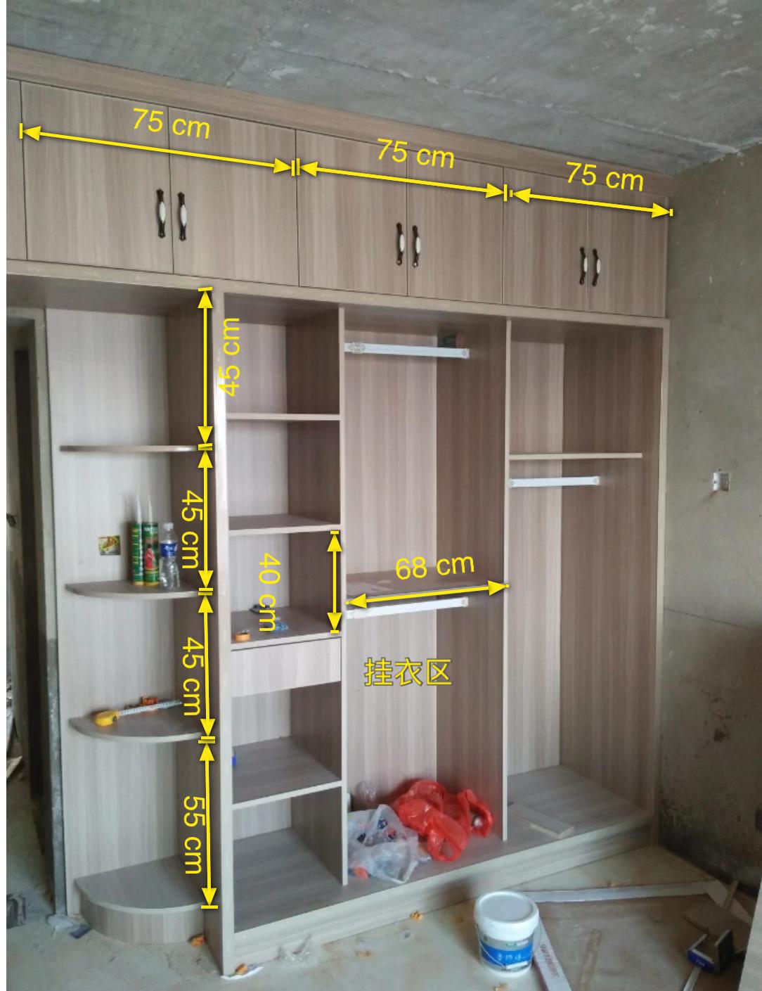 推拉门衣柜卧室家用简易收纳,收纳衣柜40厘米宽推拉门