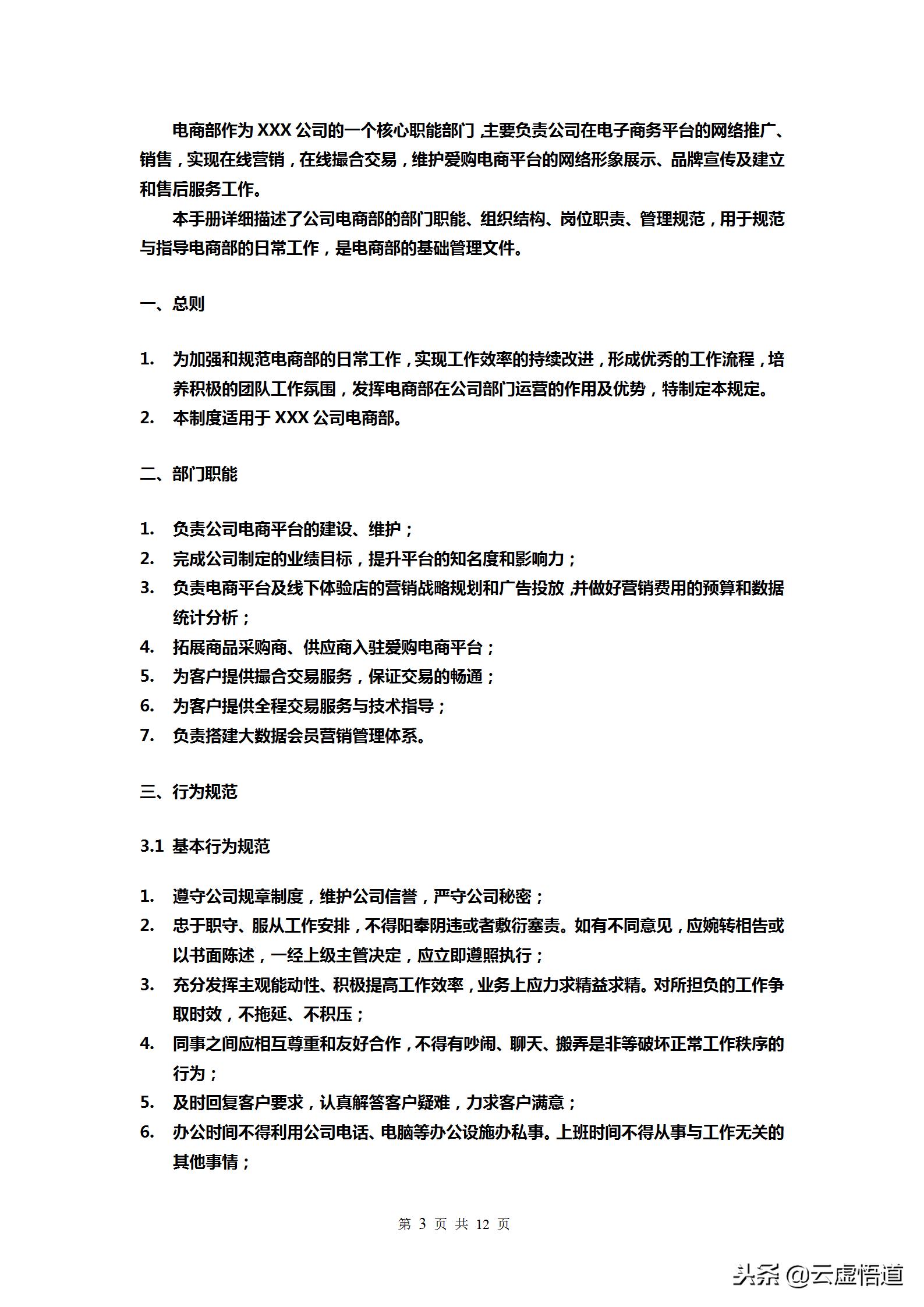 电商运营绩效,电商运营管理手册最新版
