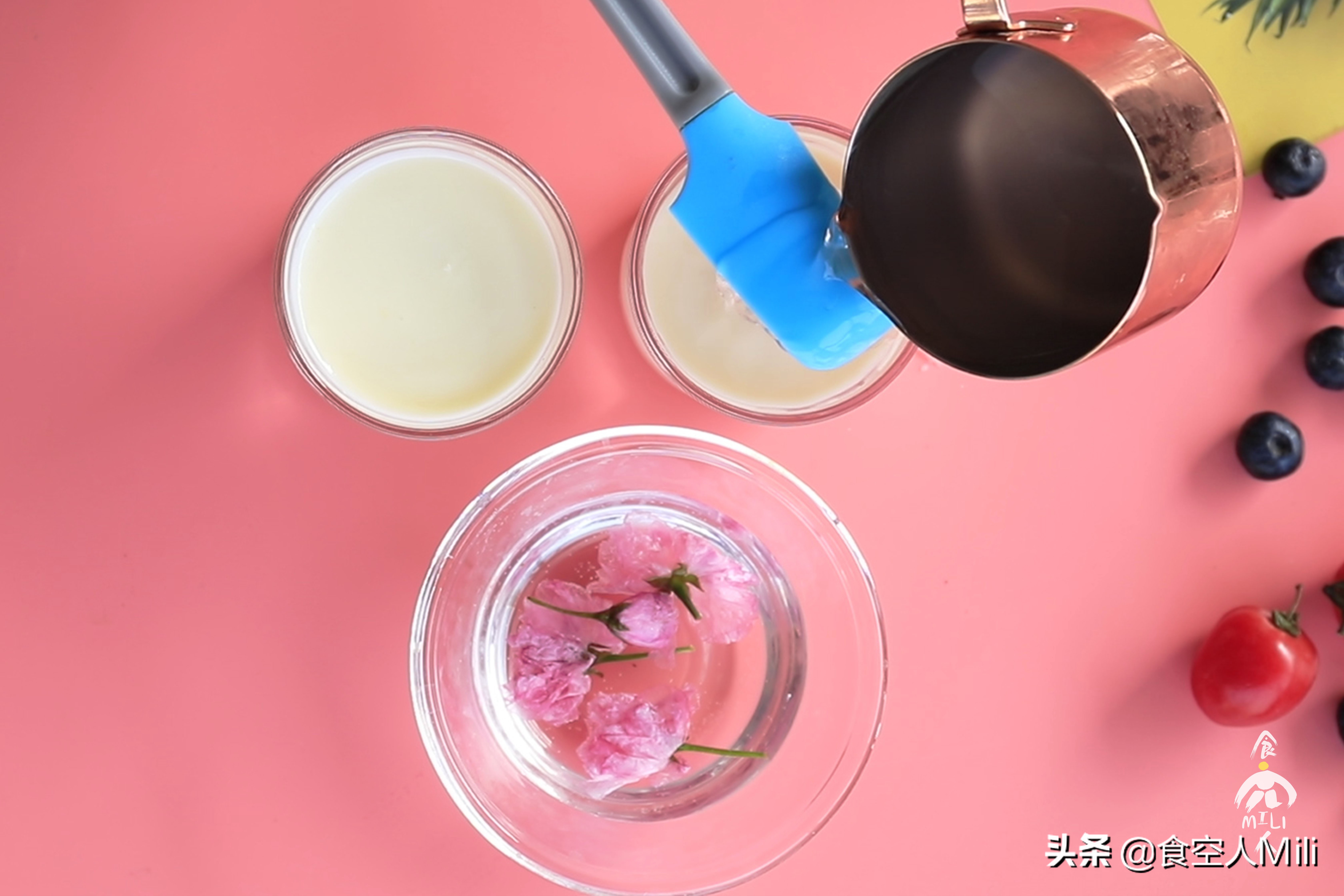 樱花芝士布丁,经典原味芝士布丁