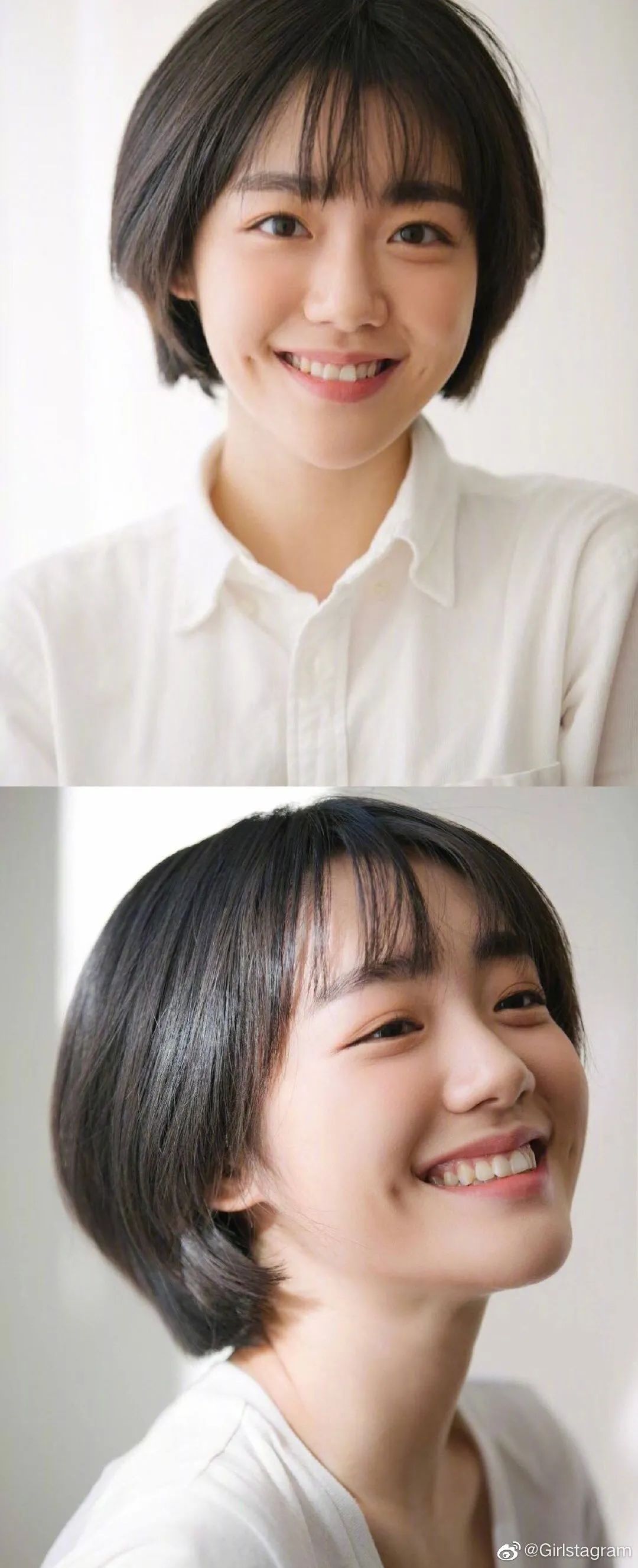 2021网红爆款发型短发戴狗啃刘海,头发2020流行发型显脸小