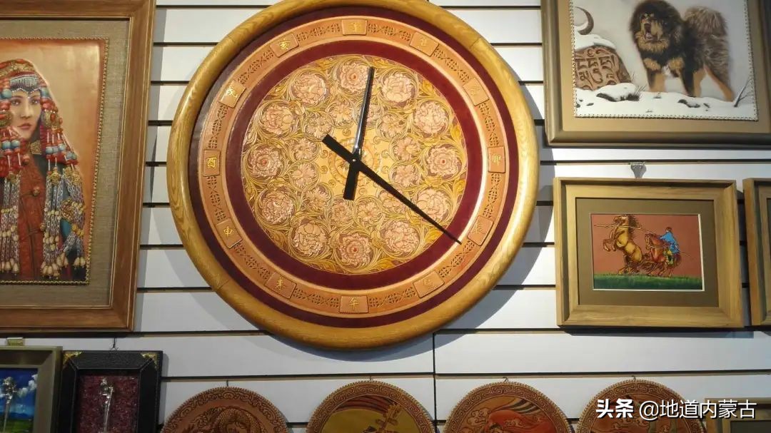 蒙古族手工皮雕包,蒙古族特色民间工艺