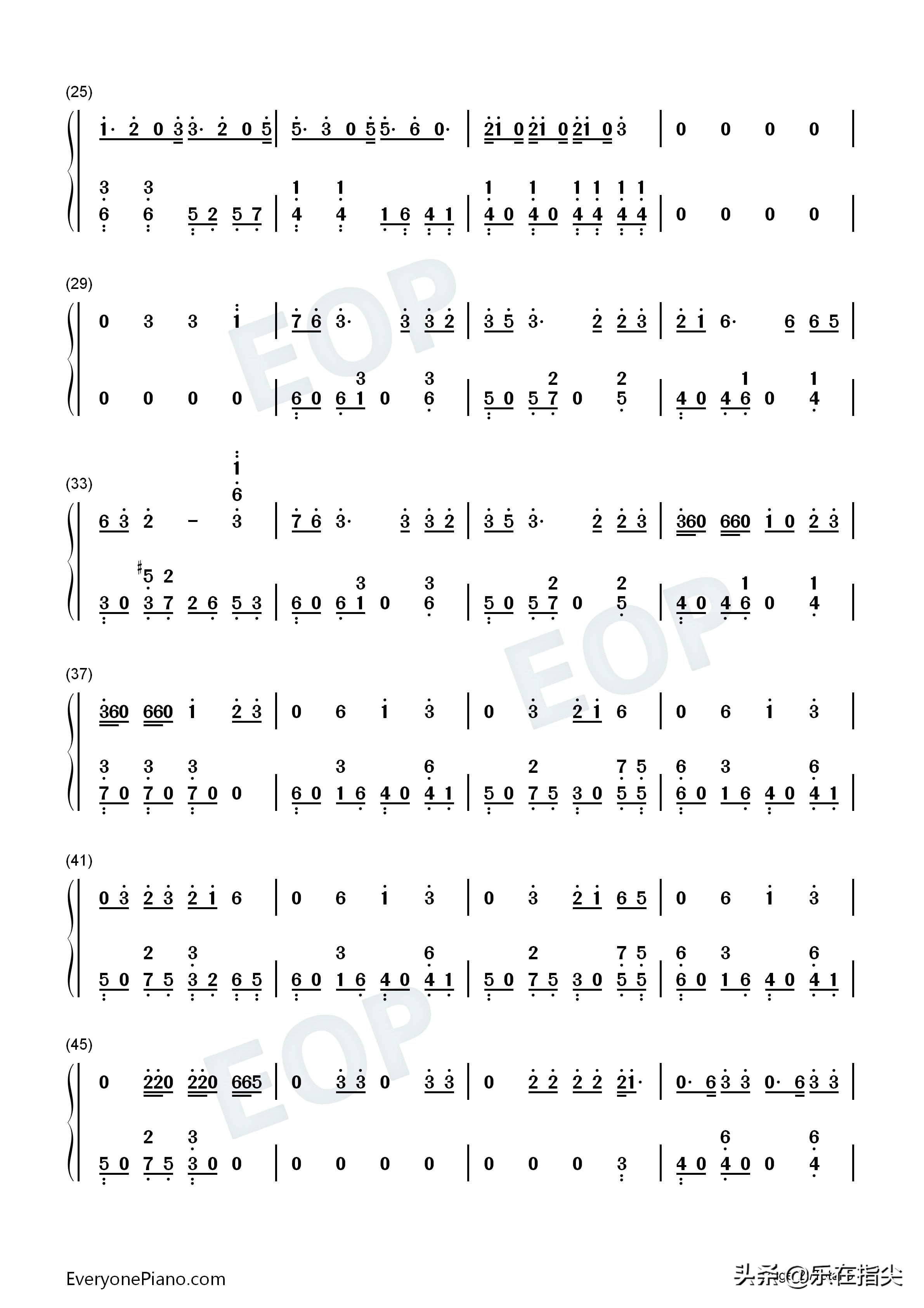 华莎maria钢琴简谱,华莎新曲maria