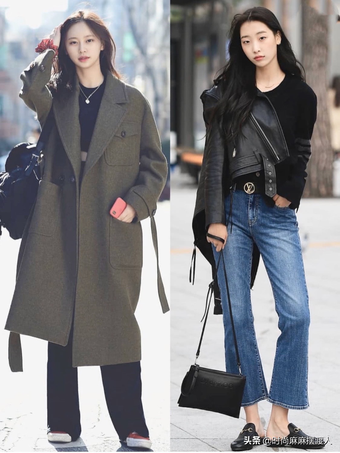 韩系休闲风简约好驾驭的早春穿搭,简单好看的韩风穿搭女