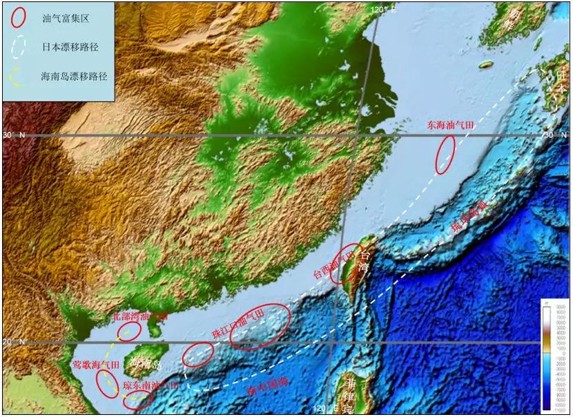 日本从中国裂解漂移-顺路生成了东海南海盆地和油气田？
