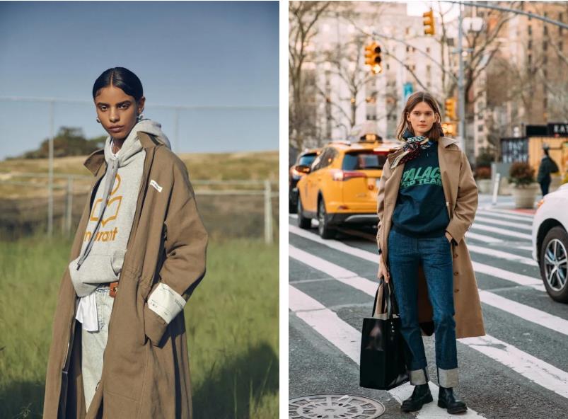 风衣10套穿搭,永不过时的风衣搭配图