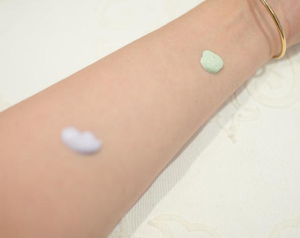 兰芝绿隔离和紫隔离的区别,兰芝雪纱紫隔离真假鉴别图