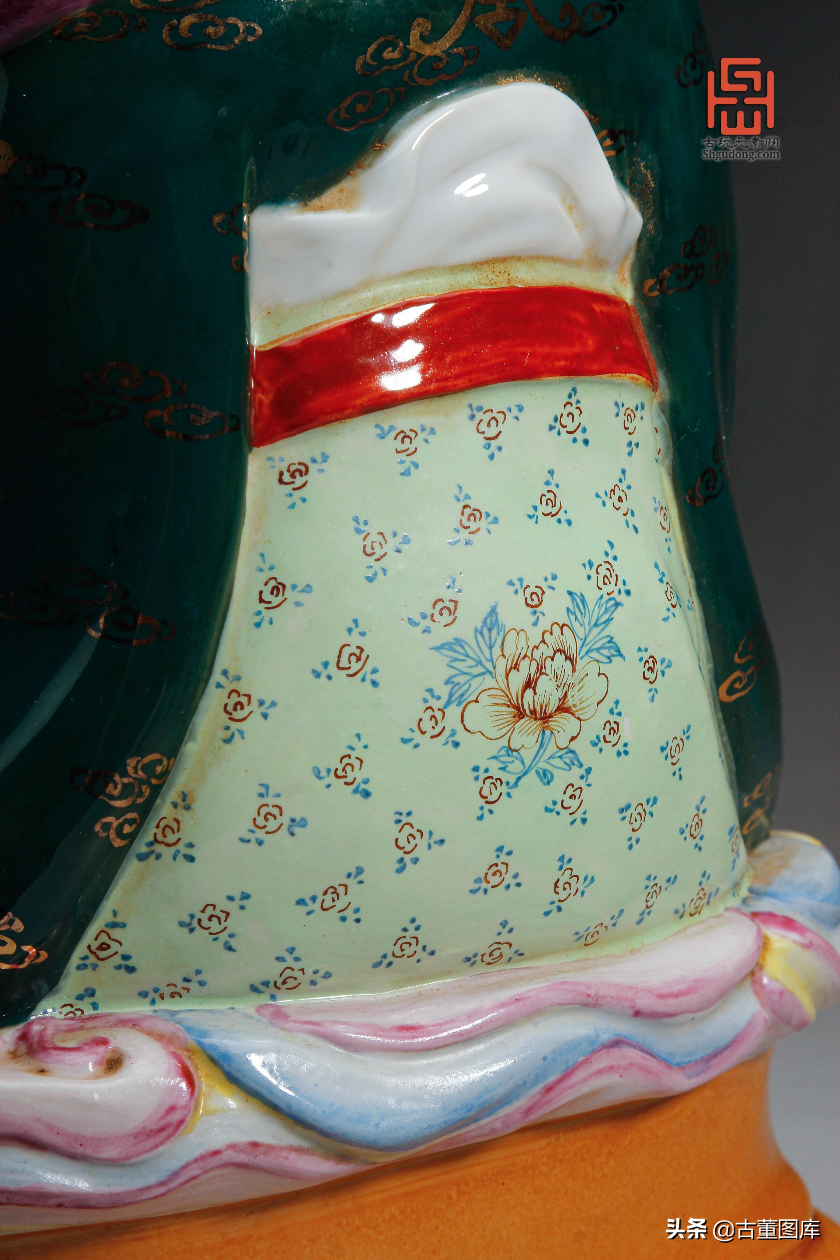 藏金画财神高清图片,文财神坐像图片瓷器