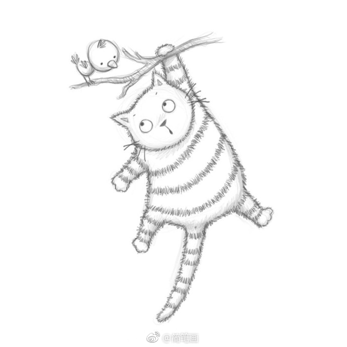 自带少年感的插画铅笔画,随手画插画第1笔就很萌