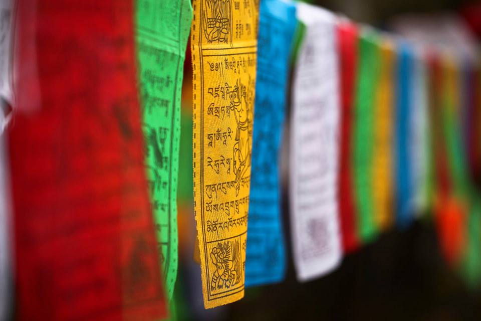 藏区的经幡,藏西秘境藏文