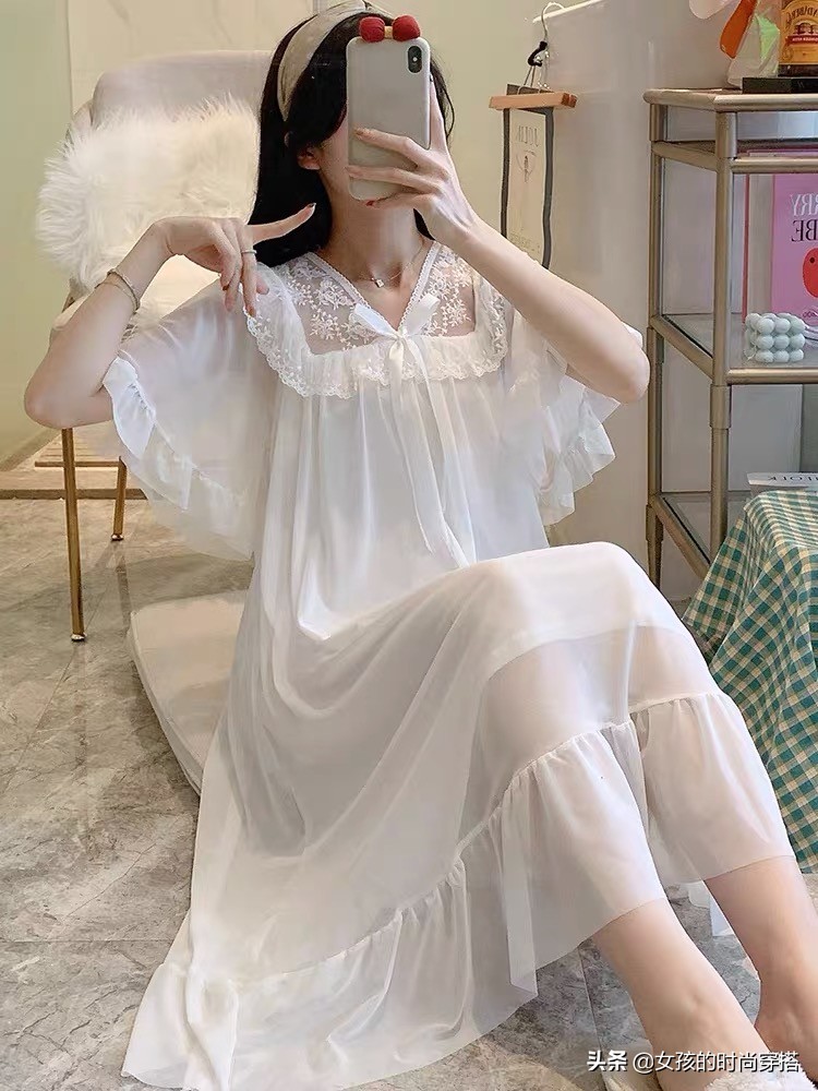 睡衣凉快冰丝睡衣,好看的夏季冰丝睡衣