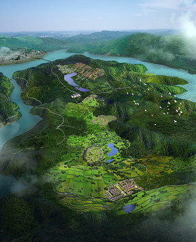 悠然山居康养旅游开发项目规划图,艾森林旅游康养文化产业园建设