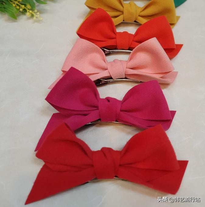 韩国蝴蝶发饰最流行款,韩系时尚潮流发饰