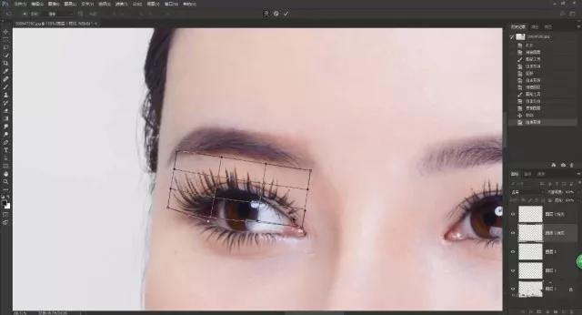 ps如何给人物画眼睫毛,用photoshop怎么修饰睫毛眉毛