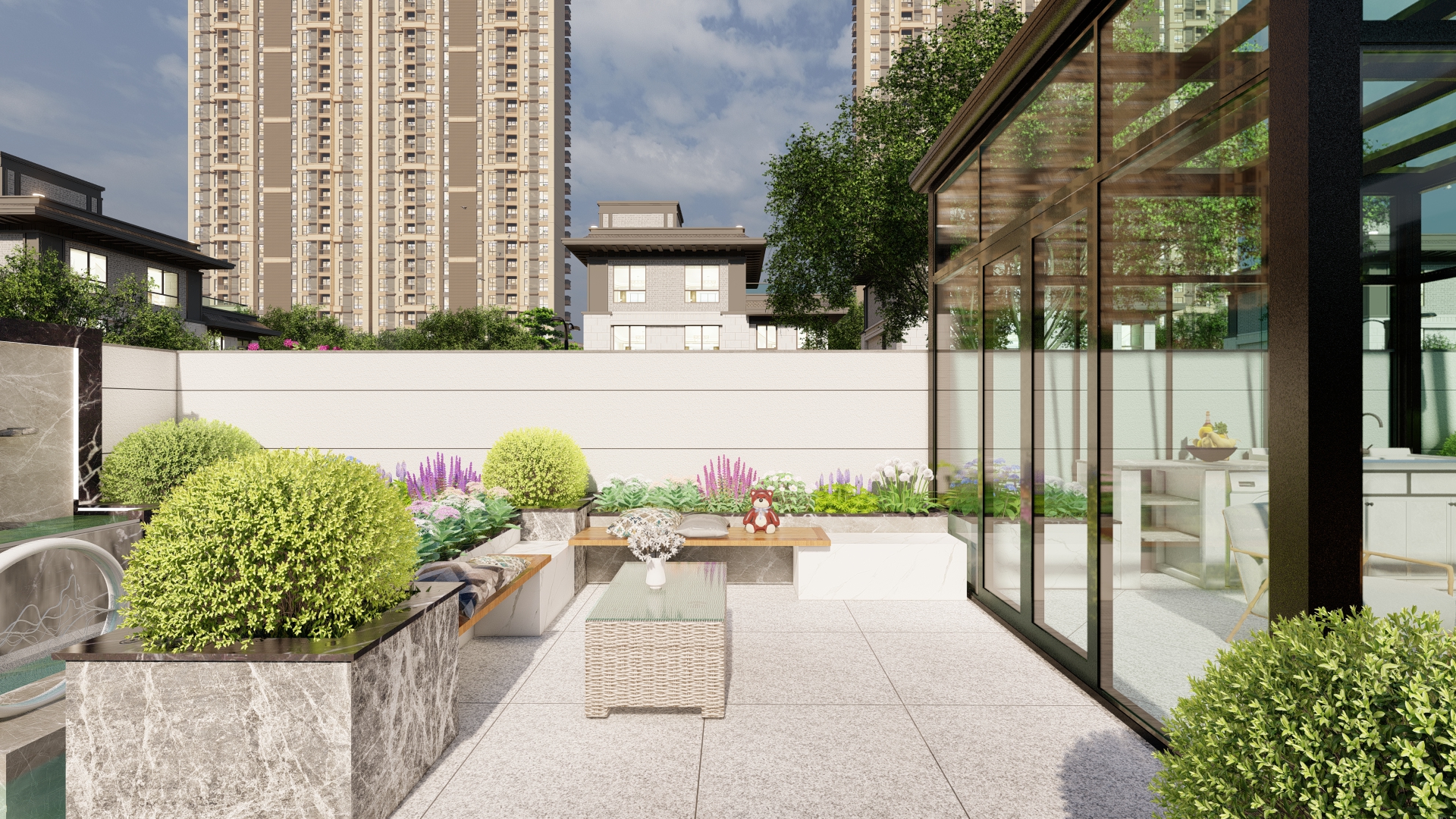 120平院子阳光房,120平阳光房带花园设计