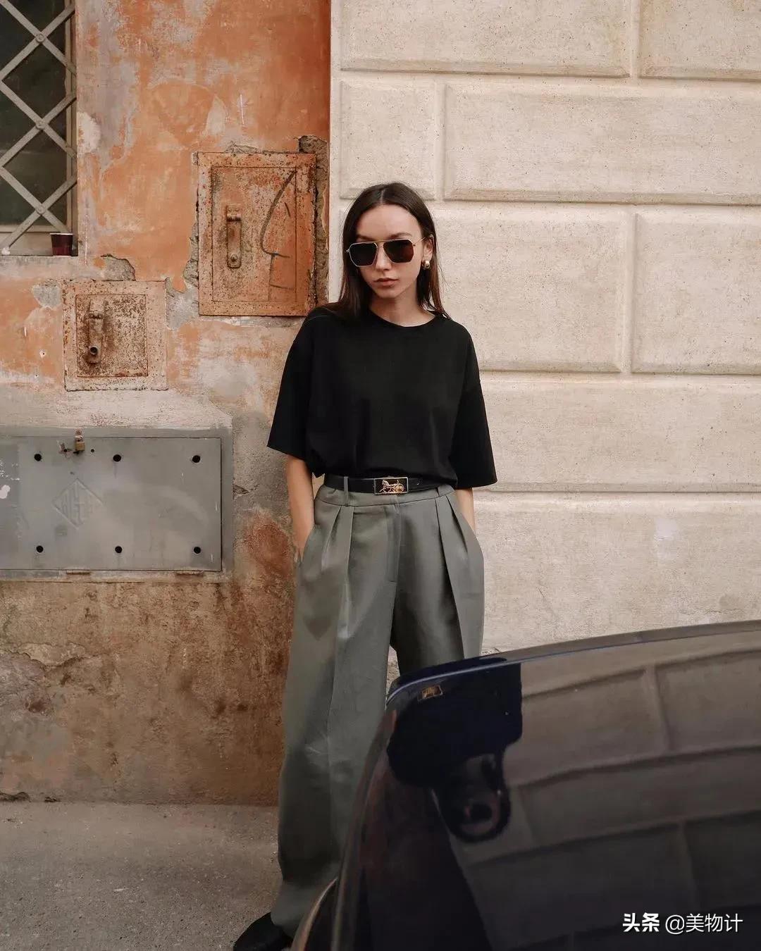 夏日短袖t恤胖女孩,重磅t恤短袖夏日