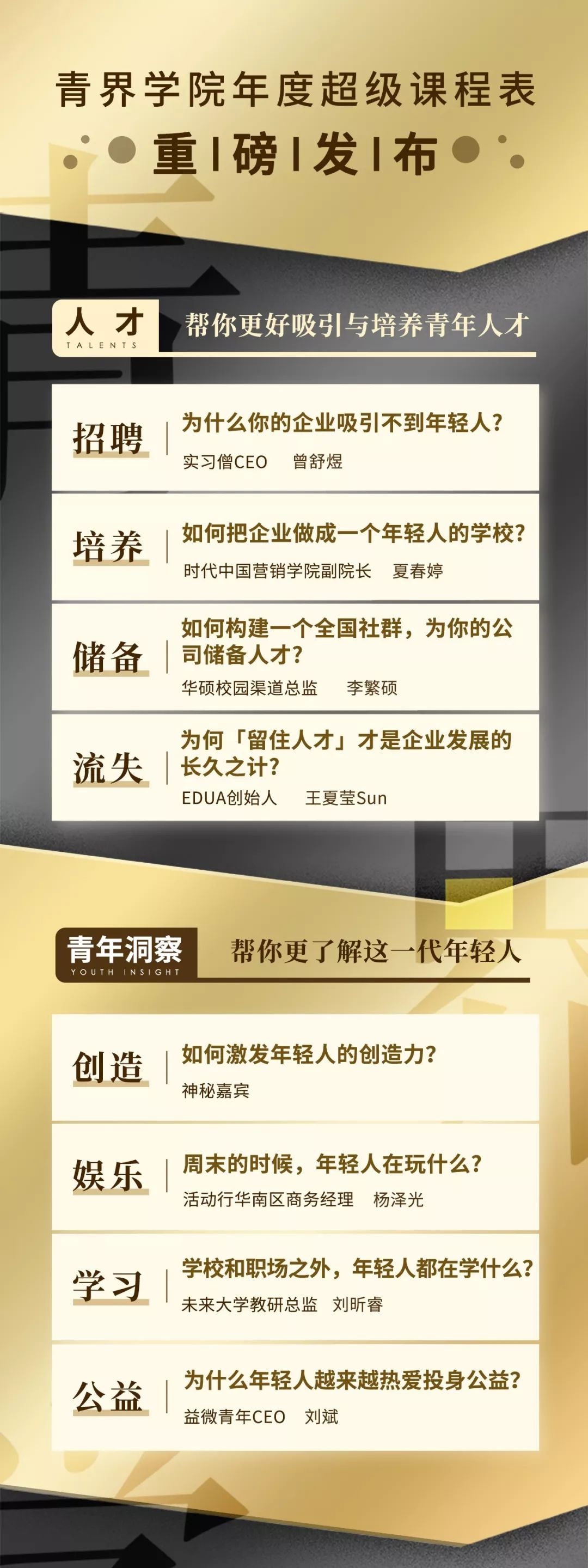 北辰青年这张年度重磅课表，带你看懂这个时代的年轻人