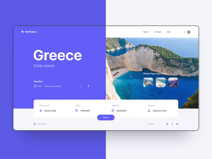 30款国外app的ui设计界面作品,旅游appui设计