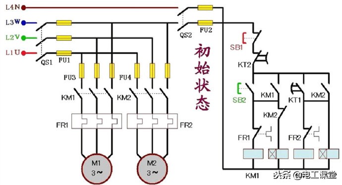 西门子plc300星三角降压启动梯形图,西门子1200plc485接口详细接线图
