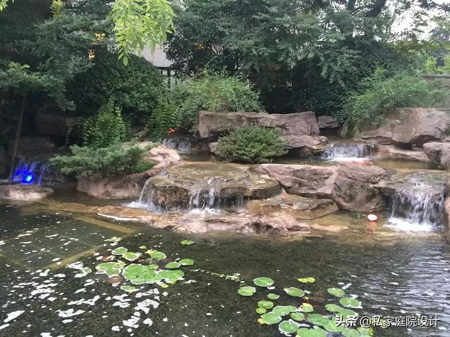 中式庭院石头造景效果图,庭院景观置石技法